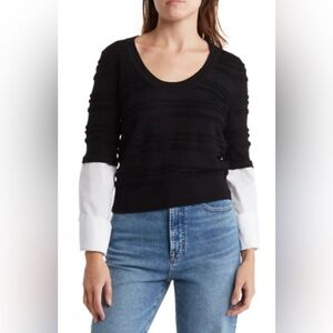 EUC Like New Veronica Beard Junni Merino Wool Crop Sweater Medium *Final Price*
